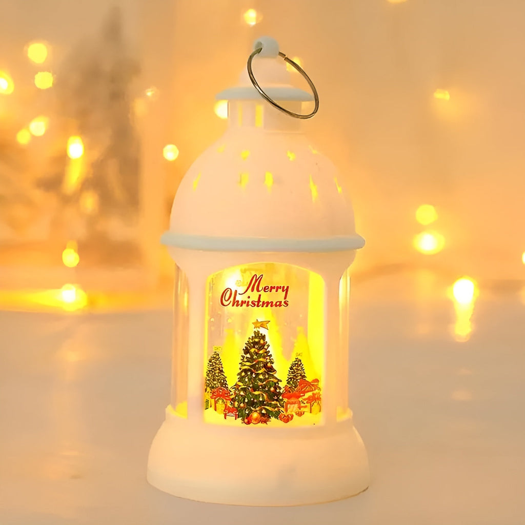 Lanterna natalizia a LED | Decorazione festiva con luce calda