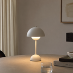 Lampada da tavolo senza fili ricaricabile con paralume a fungo