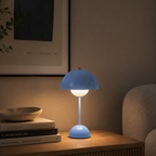 Lampada da tavolo senza fili ricaricabile con paralume a fungo