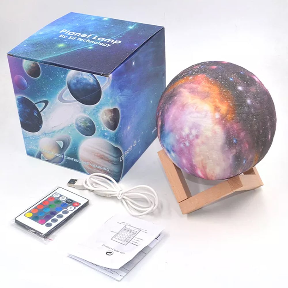 Lampada Moon -16 colori - LED - con funzione touch e telecomando