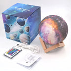 Lampada Moon -16 colori - LED - con funzione touch e telecomando