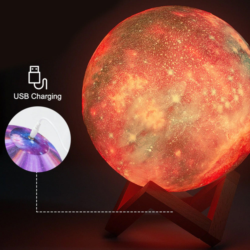 Lampada Moon -16 colori - LED - con funzione touch e telecomando