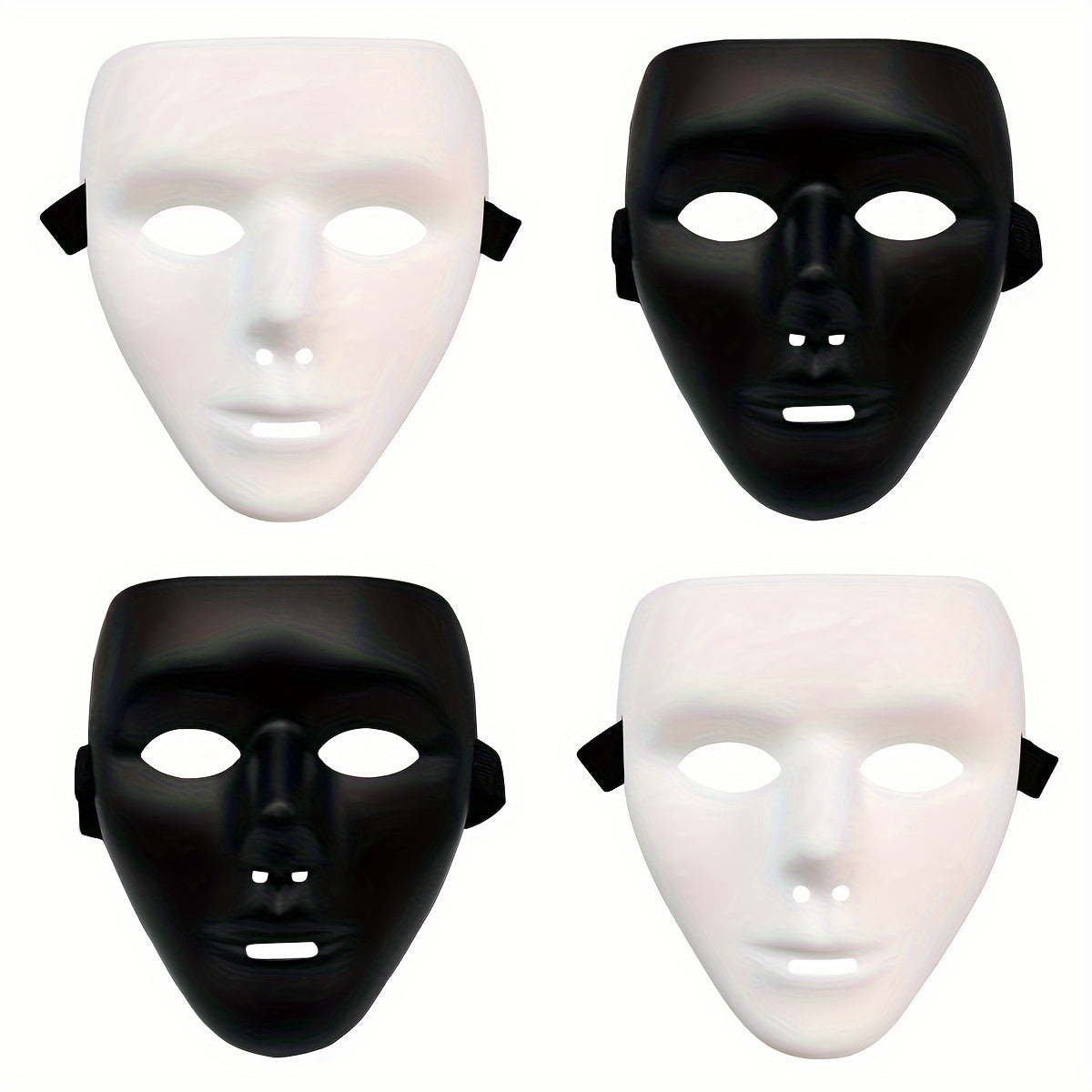 Maschera di Halloween anonima | Collezione con finiture metalliche premium