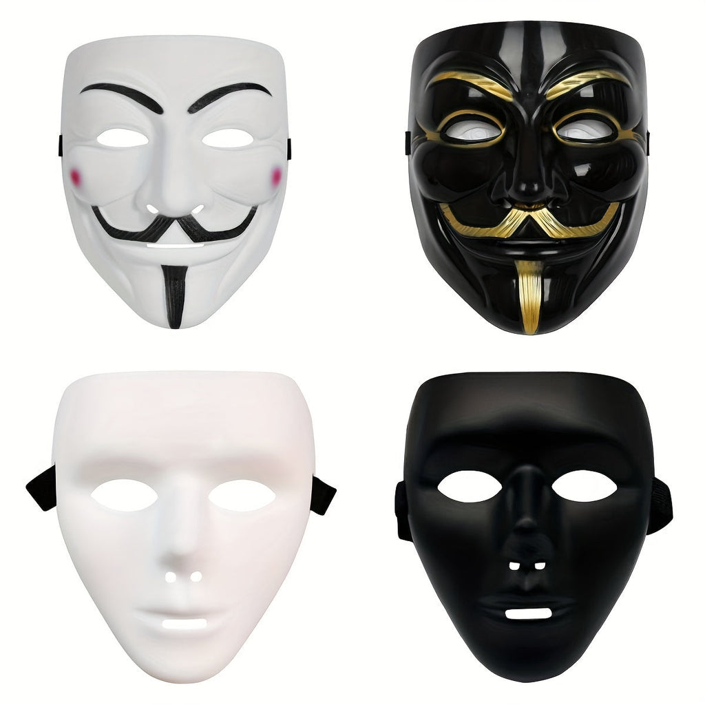 Maschera di Halloween anonima | Collezione con finiture metalliche premium
