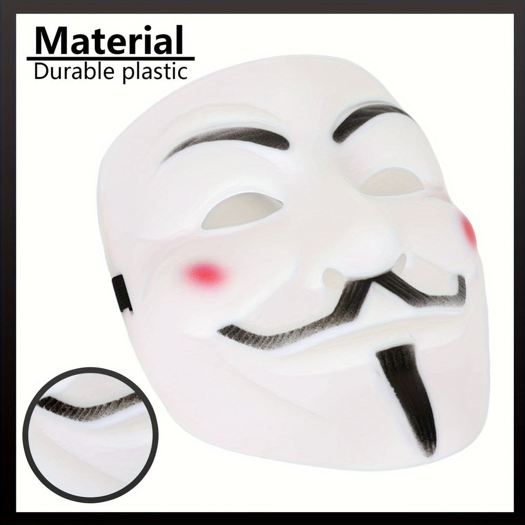 Maschera di Halloween anonima | Collezione con finiture metalliche premium