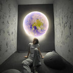 Lampada da soffitto o da parete a LED 3D Luna o Terra (3 stili) 24 cm-80 cm