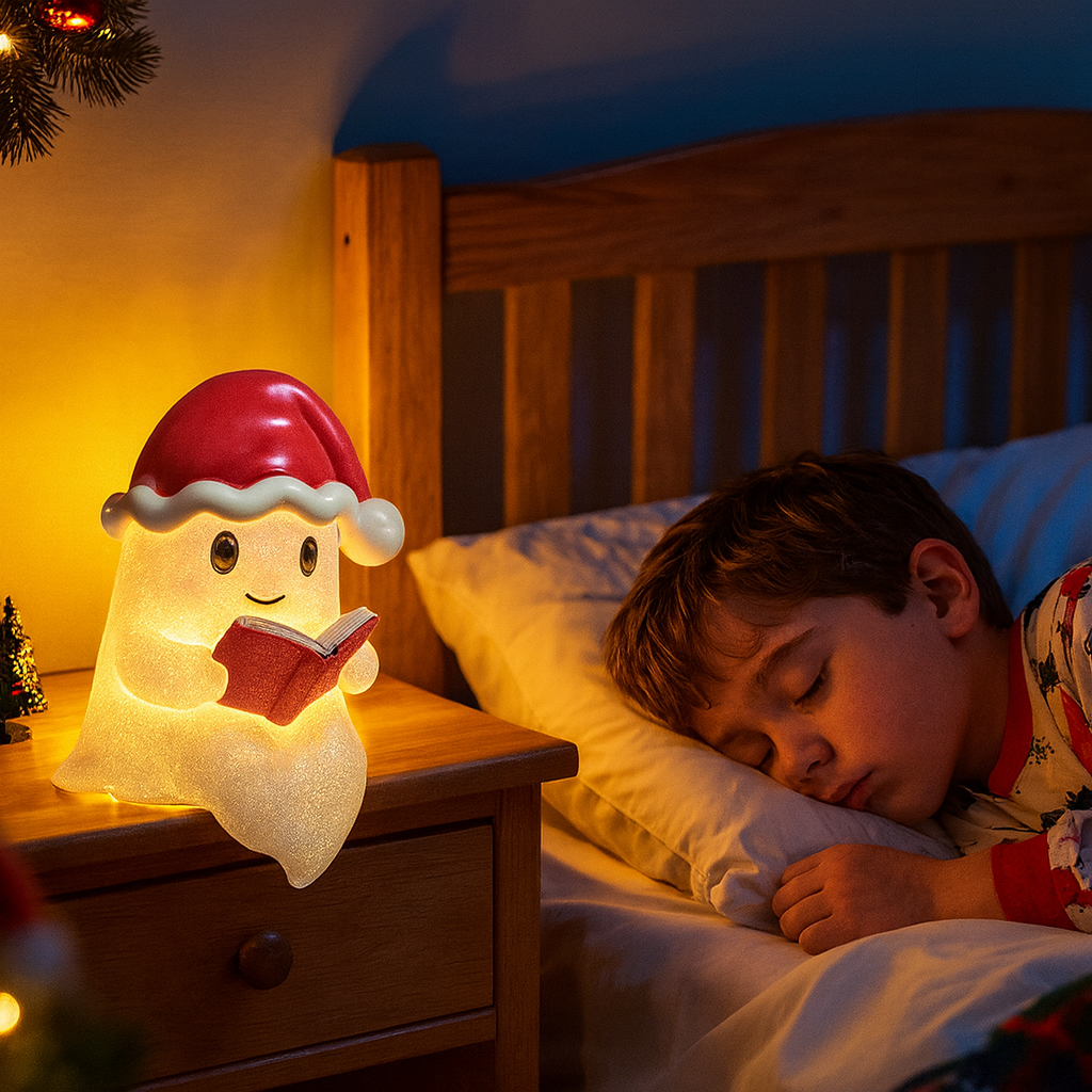 FantasmaGlow | Decorazione a luce calda dello spirito natalizio per decorazioni festive
