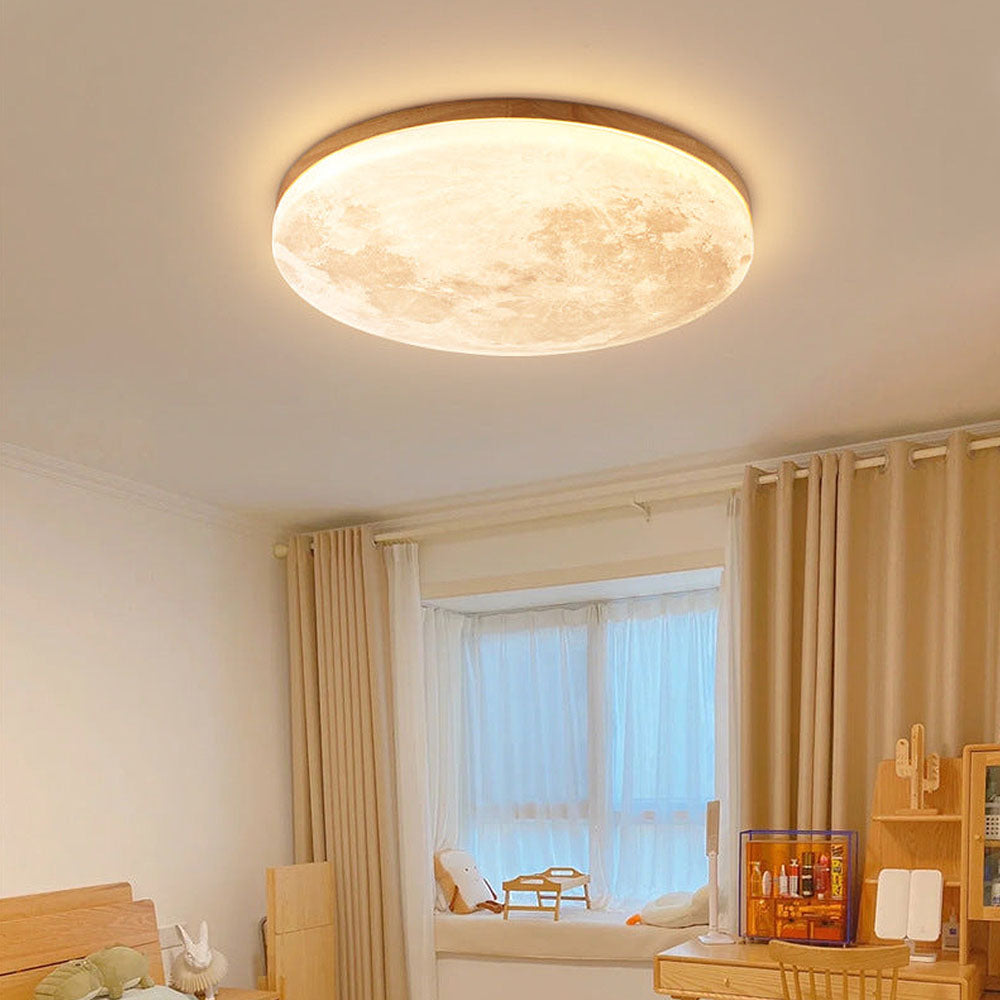 LunaGlow - Lampada da soffitto Moon Lamp con illuminazione LED morbida
