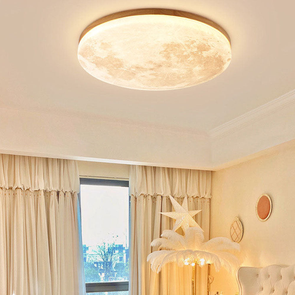 LunaGlow - Lampada da soffitto Moon Lamp con illuminazione LED morbida