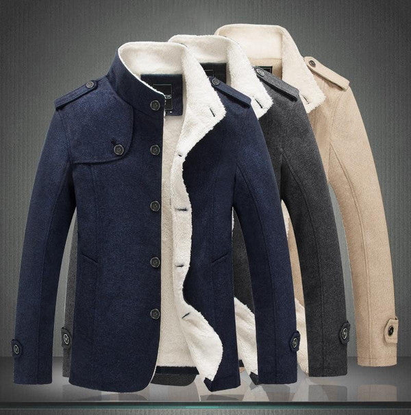 Trench classico in lana
