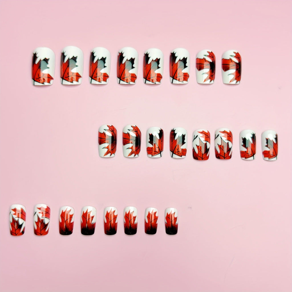 Nail art artistica con foglie autunnali