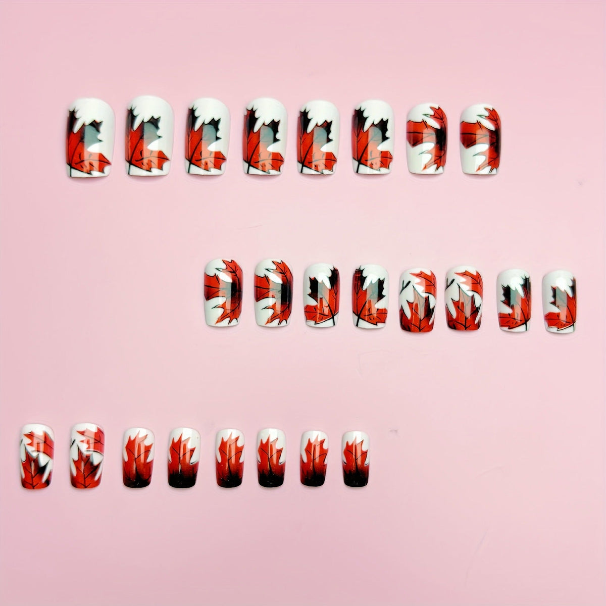 Nail art artistica con foglie autunnali