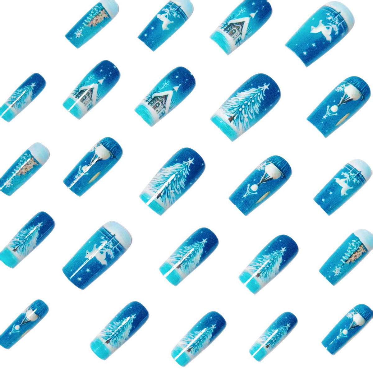 Nail art Winter Wonderland