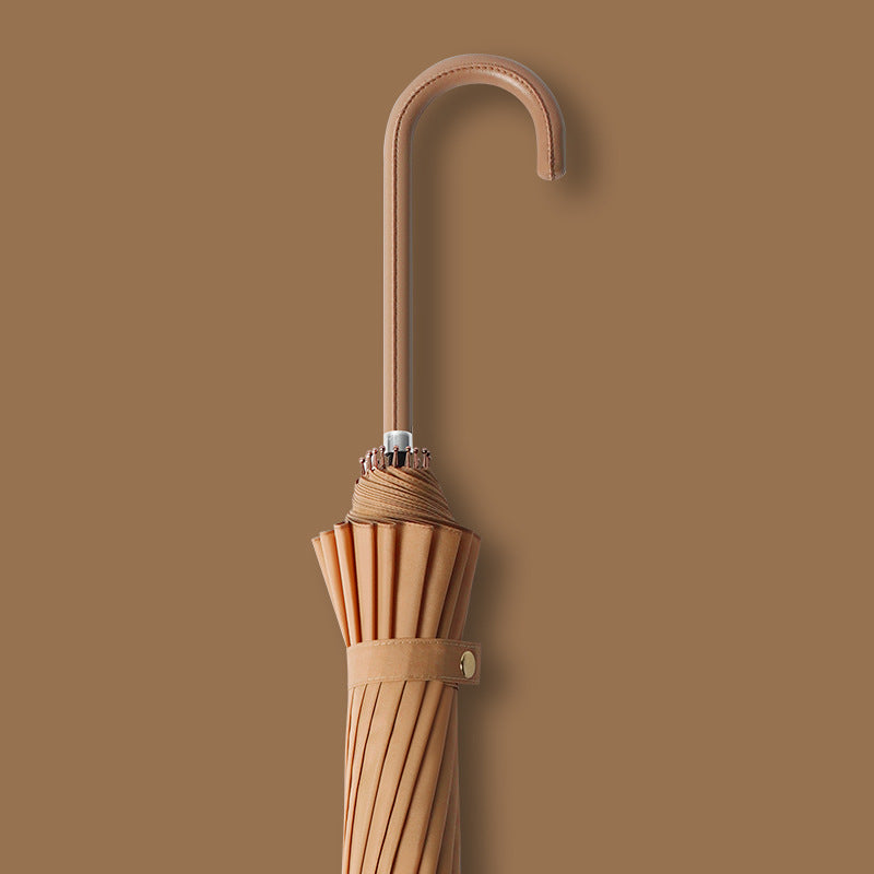Ombrello pieghevole automatico da donna elegante con manico antiscivolo