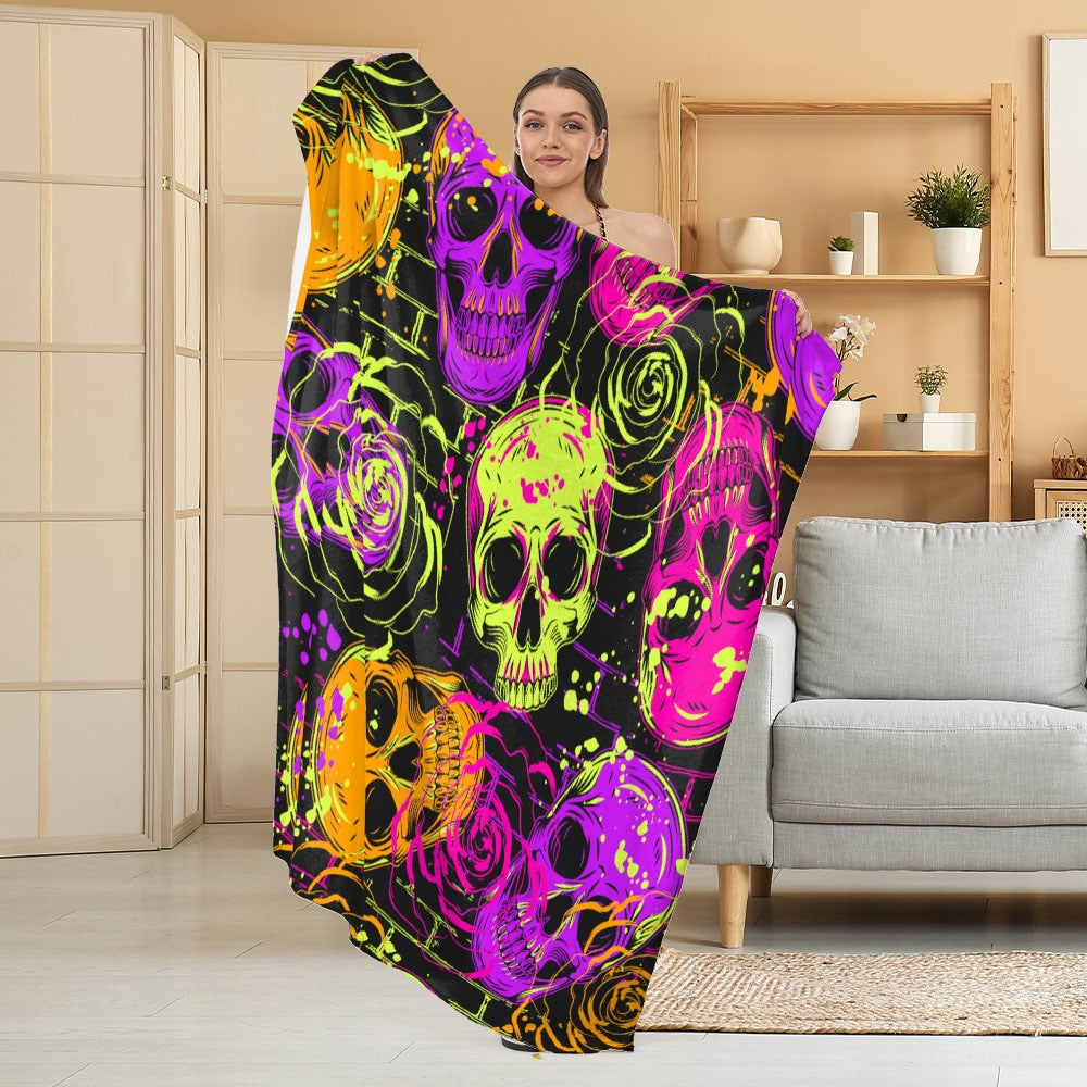 Accogliente coperta in pile a tema Halloween