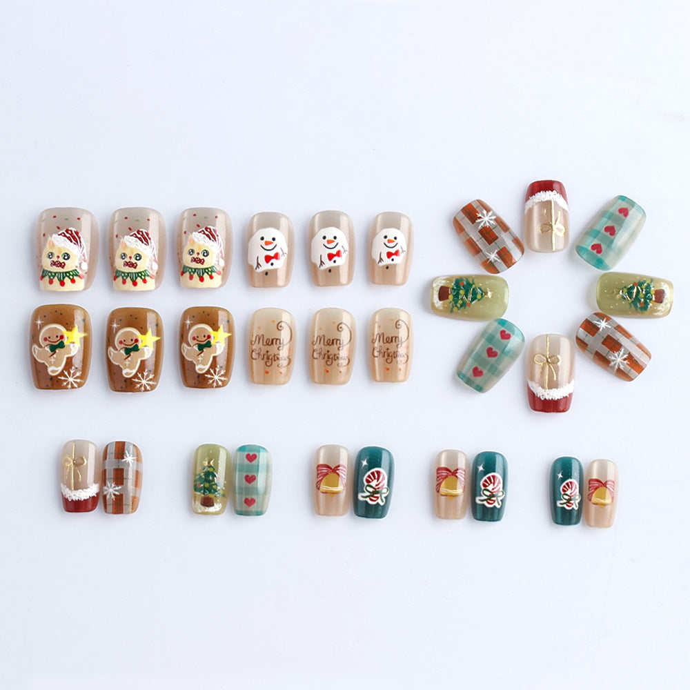 Set per nail art a pressione a tema natalizio