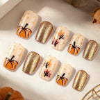 Nail art decorativa ispirata all'autunno