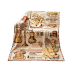Accogliente coperta in pile a tema vintage