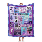 Coperta in pile a tema danza