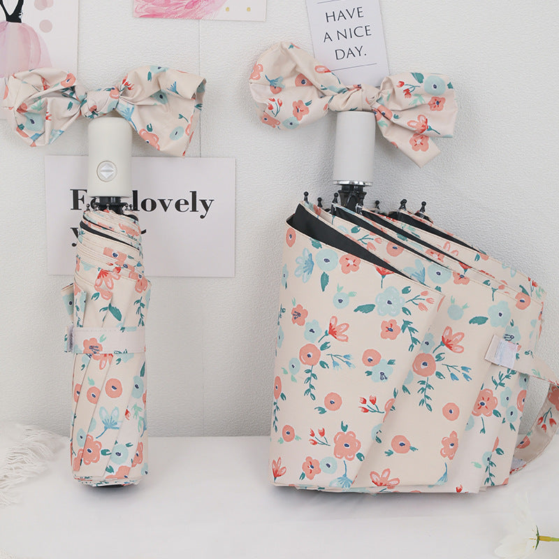 Ombrello automatico da donna con motivo floreale colorato