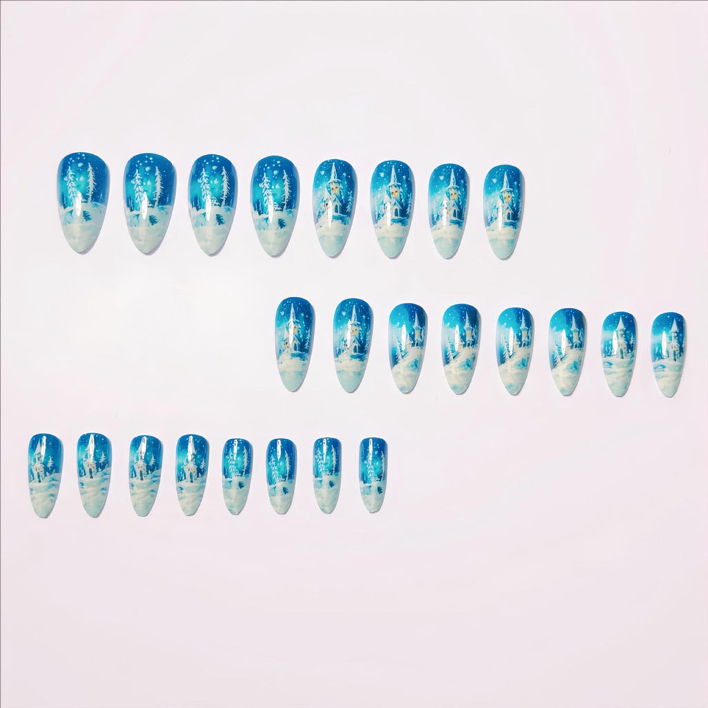 Nail art artistica a tema invernale