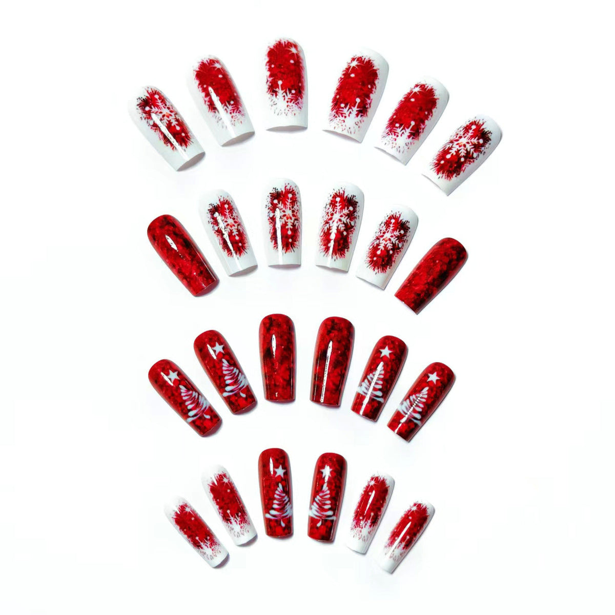 Festosa nail art natalizia scintillante