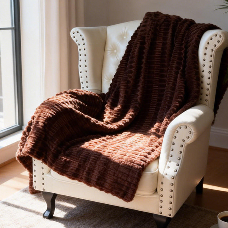 Coperta in pile strutturata accogliente da donna