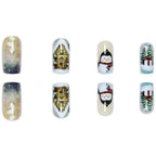 Nail art decorativa a tema invernale