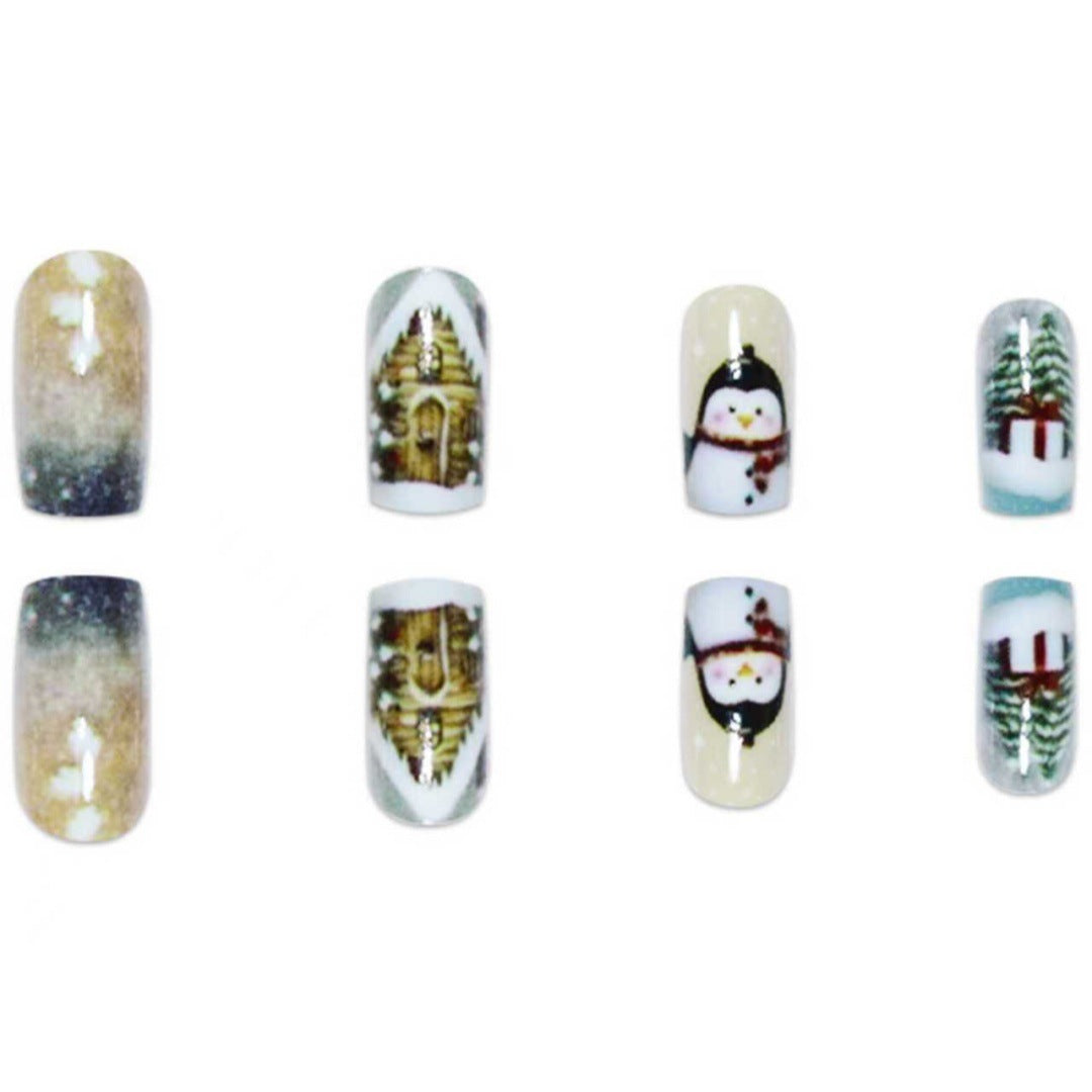 Nail art decorativa a tema invernale