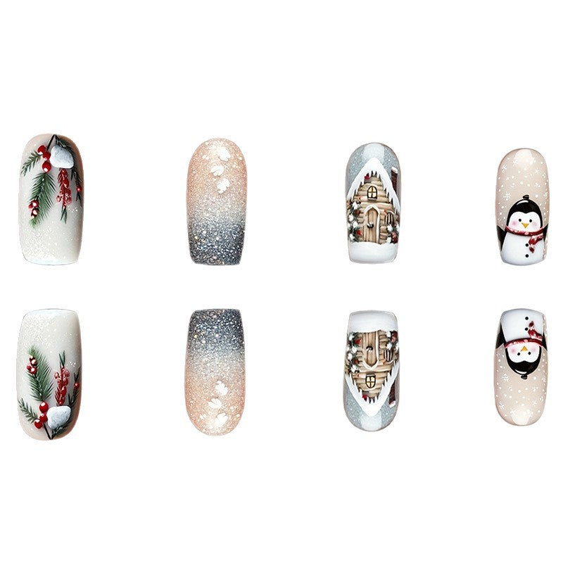Nail art decorativa a tema invernale