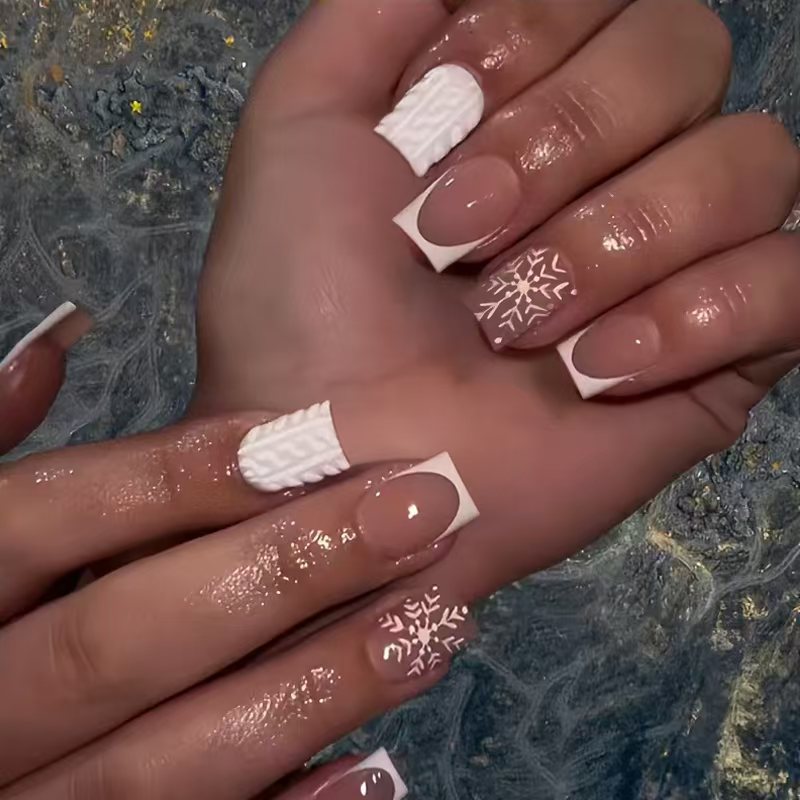 Design per nail art a tema invernale