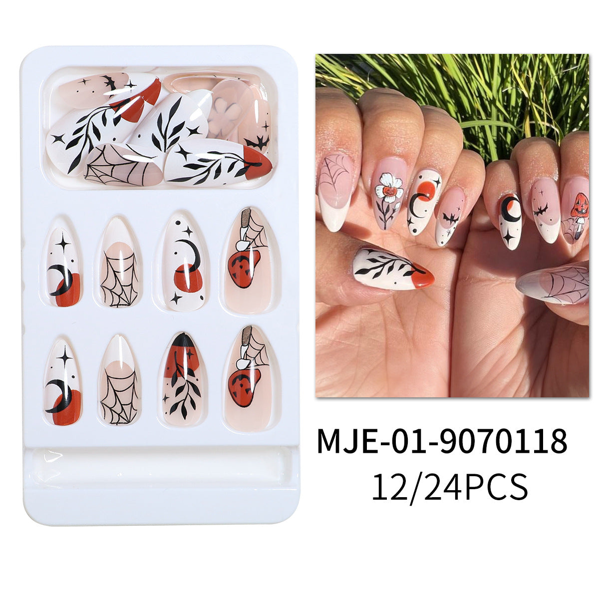 Set artistico per unghie a pressione a tema Halloween