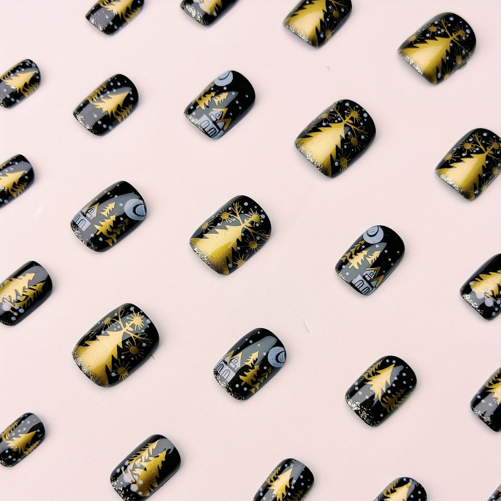 Elegante nail art invernale