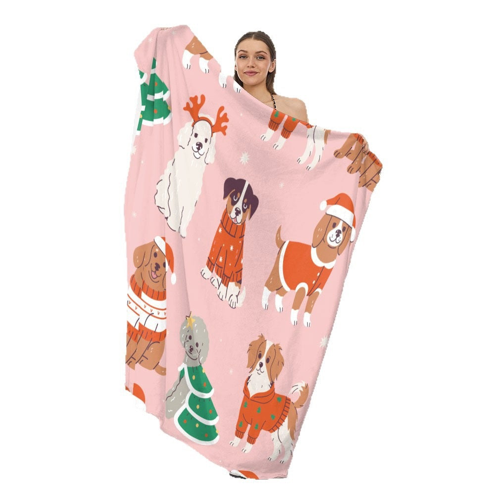 Accogliente coperta in pile a tema Halloween