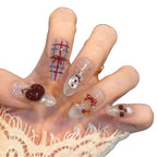 Set per nail art a pressione a tema invernale