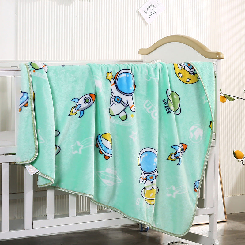 Coperta in pile con personaggio dei cartoni animati per bambini