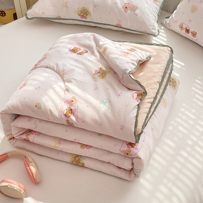 Piumino comfort da donna con delicato motivo floreale e imbottitura di alta qualità