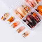 Set per nail art glitterato ispirato all'autunno