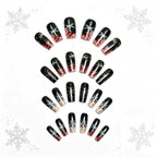 Nail art a lunga tenuta a tema invernale