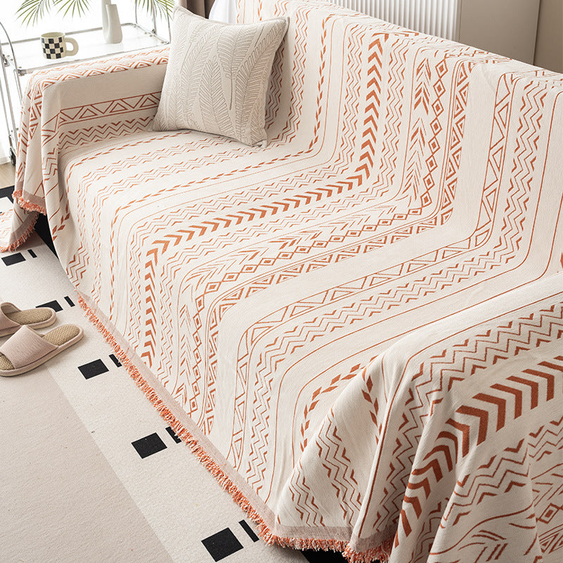 Coperta per divano con motivo geometrico