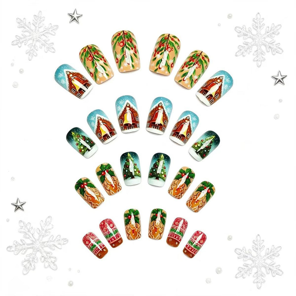 Nail art festosa a tema natalizio