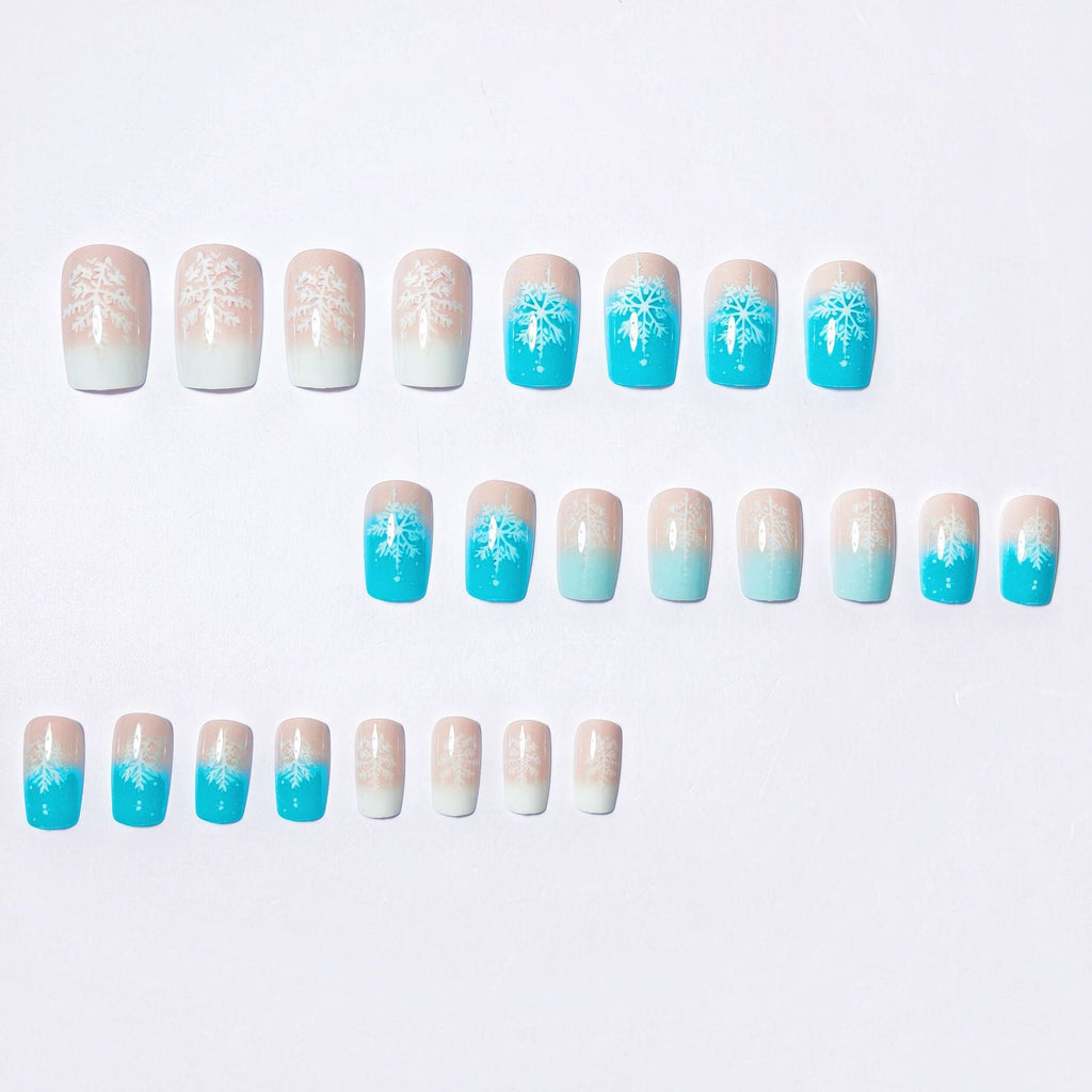 Nail art artistica del Paese delle Meraviglie Invernali