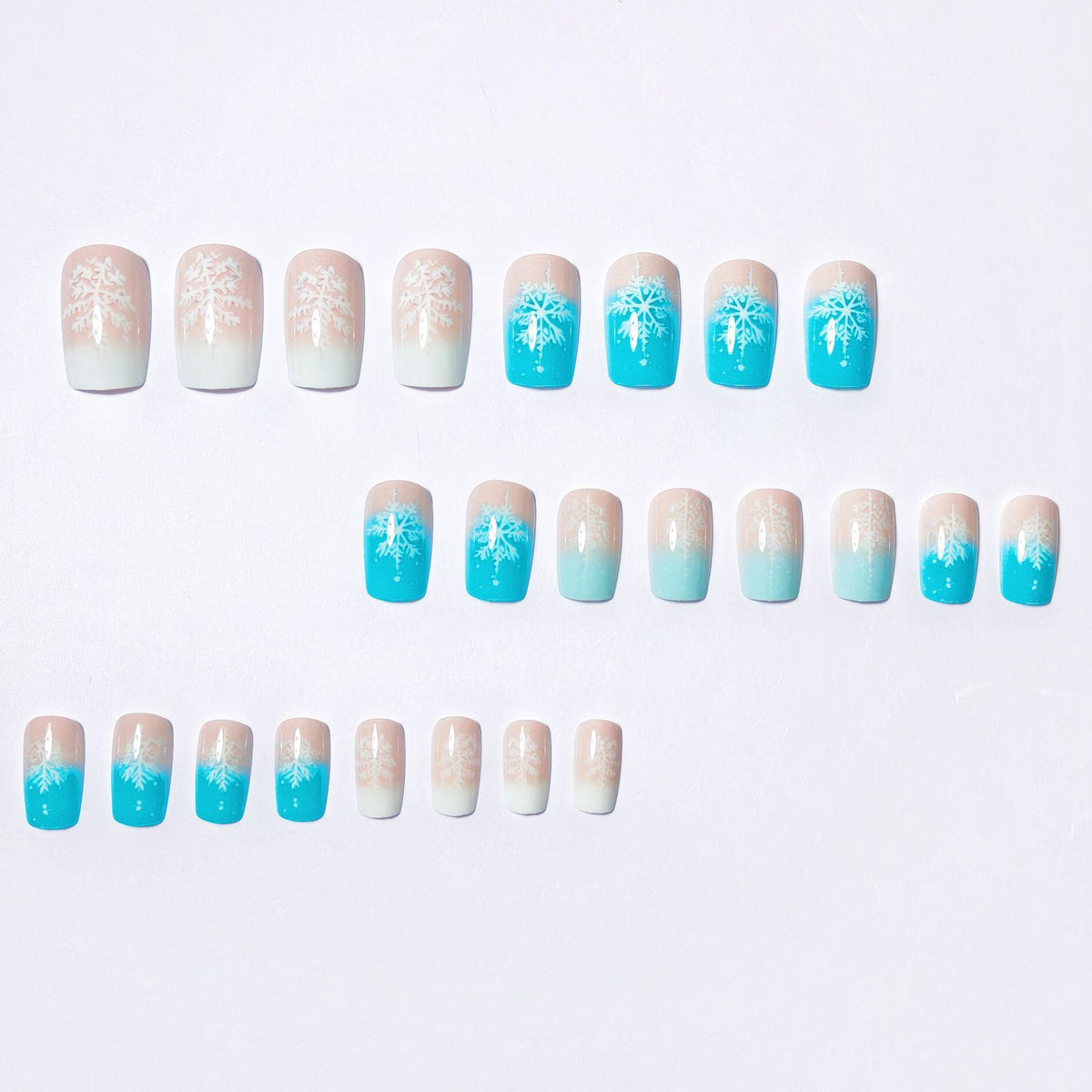 Nail art artistica del Paese delle Meraviglie Invernali