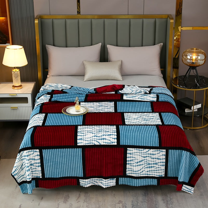 Coperta decorativa in pile