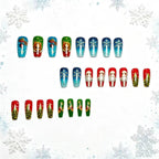 Nail art festiva a tema invernale