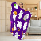 Accogliente coperta in pile a tema Halloween