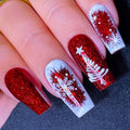 Festosa nail art natalizia scintillante