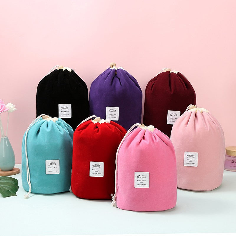 Borsa da viaggio resistente con coulisse in velluto