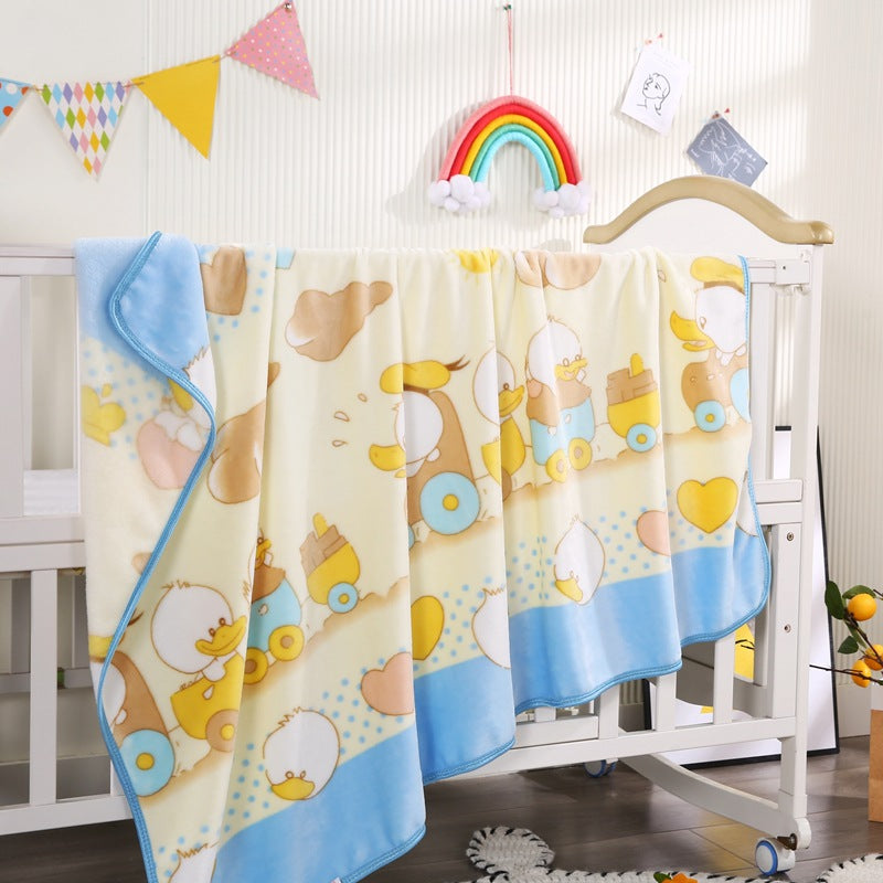 Coperta in pile con personaggio dei cartoni animati per bambini
