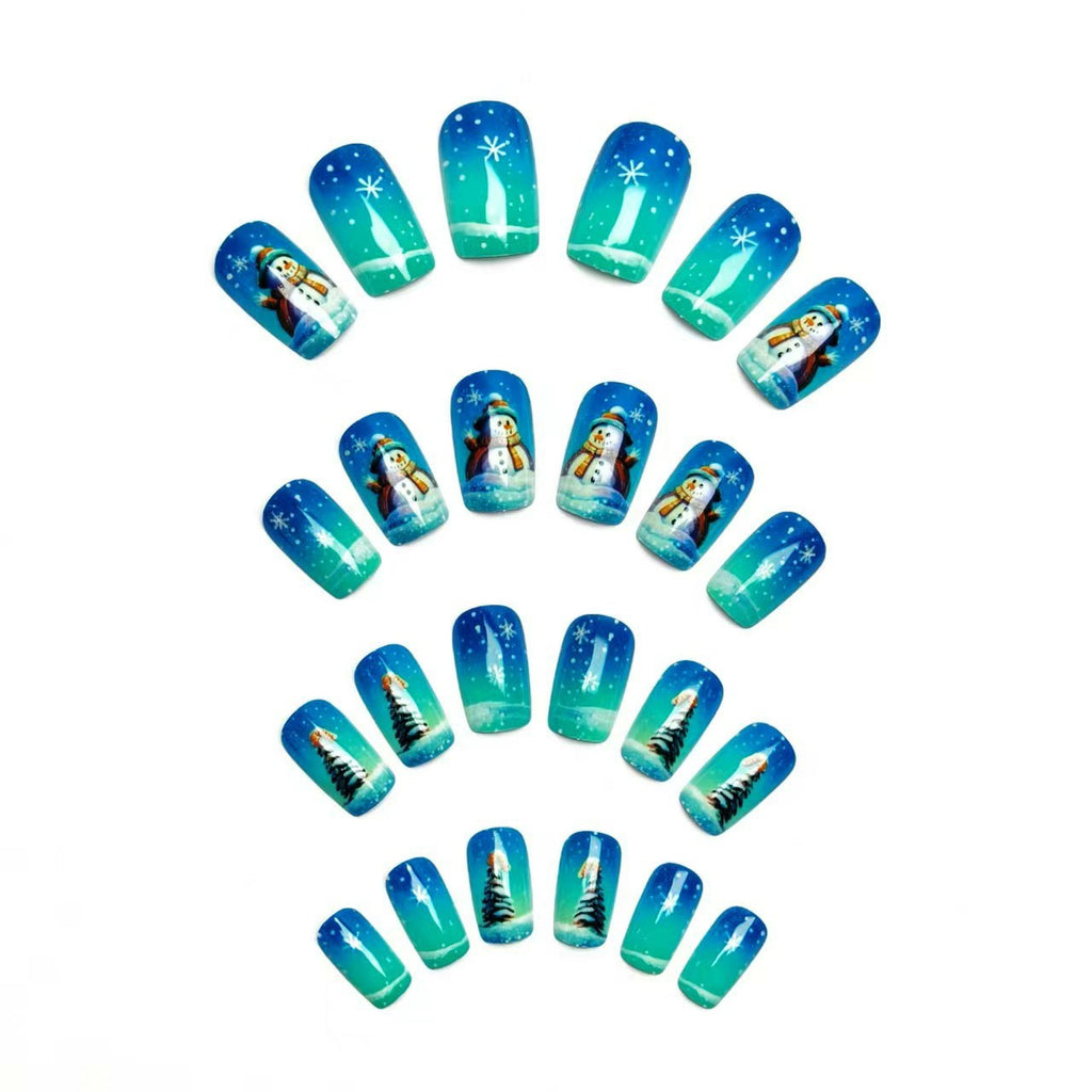 Nail art a tema Winter Wonderland
